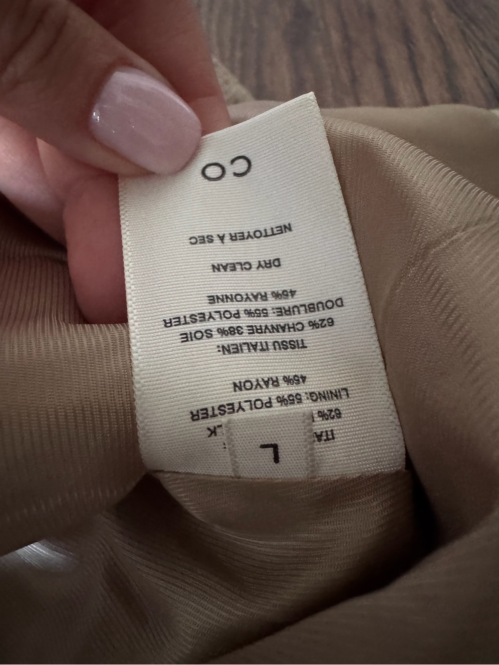 CO Button Down Hemp Silk Vest in Dark Oat Mlange - Picture 5 of 6